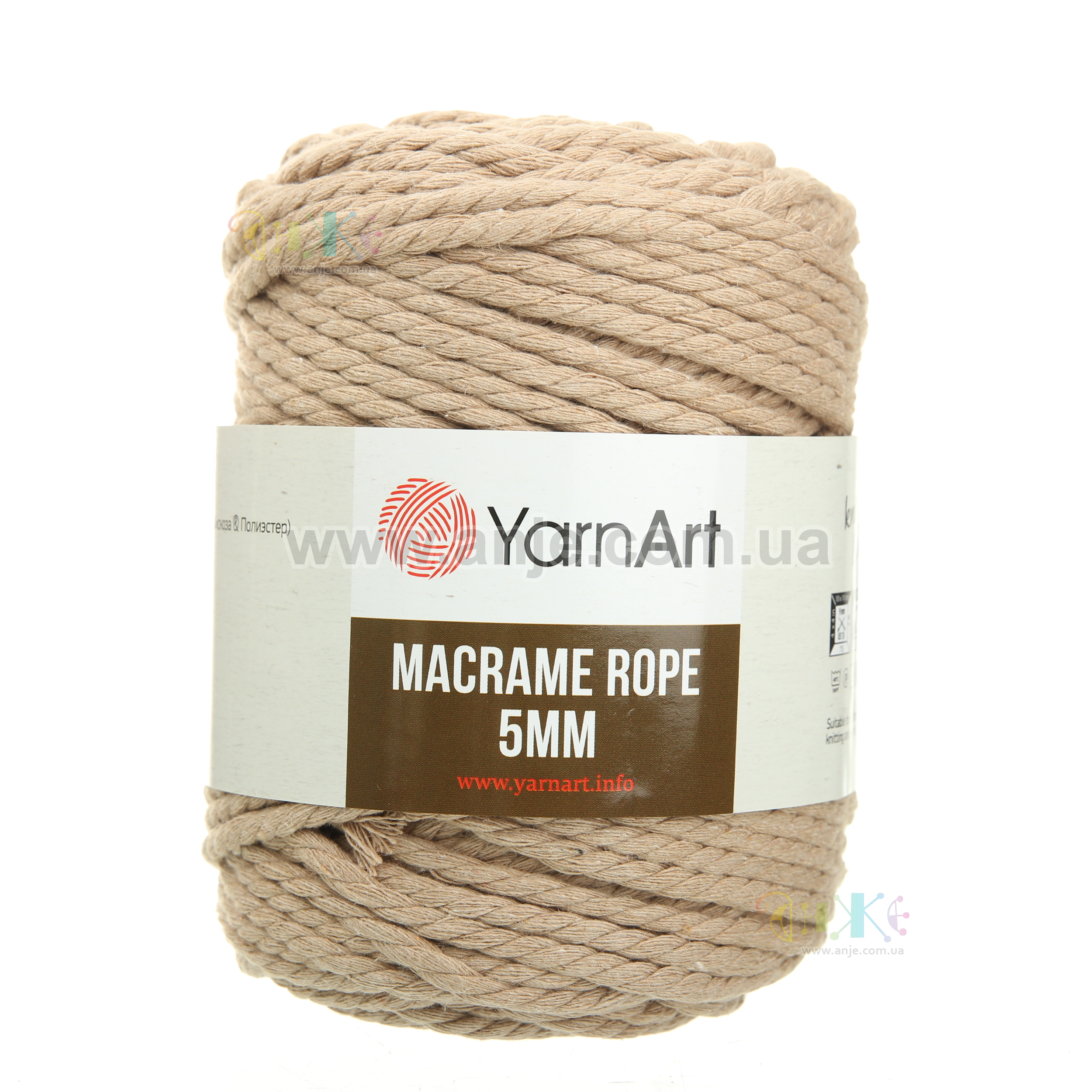YARNART MACRAME ROPE 5 MM - MACRAME CORD